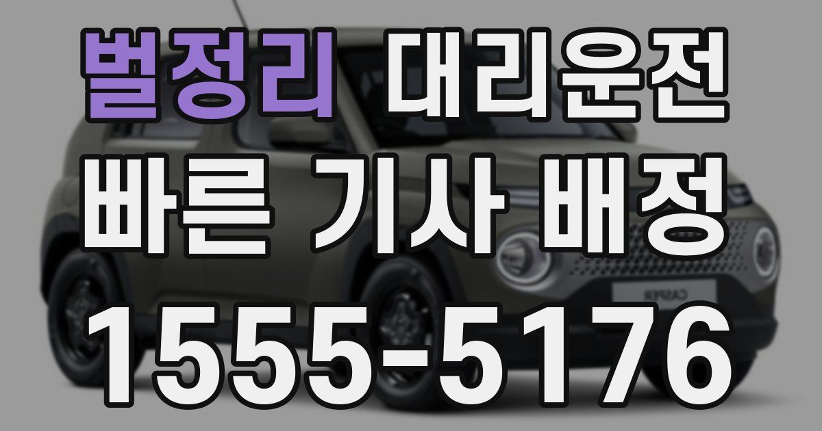 일일대리기사