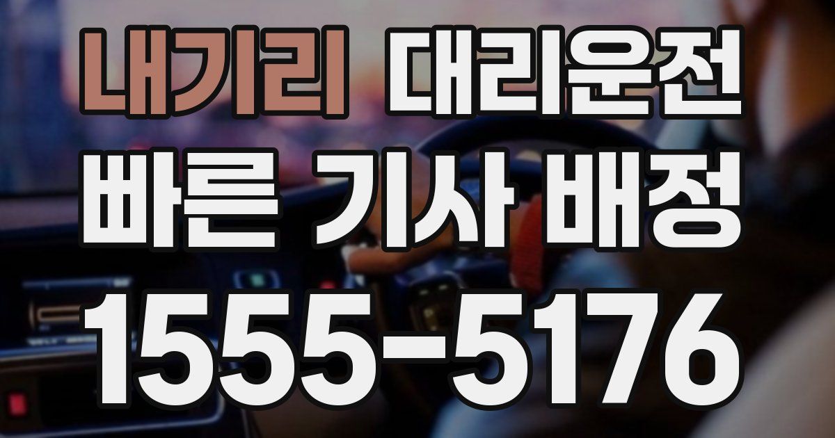 일일대리기사