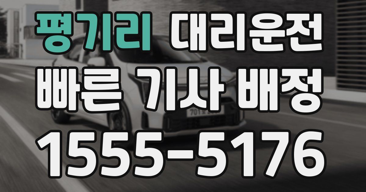 일일대리기사