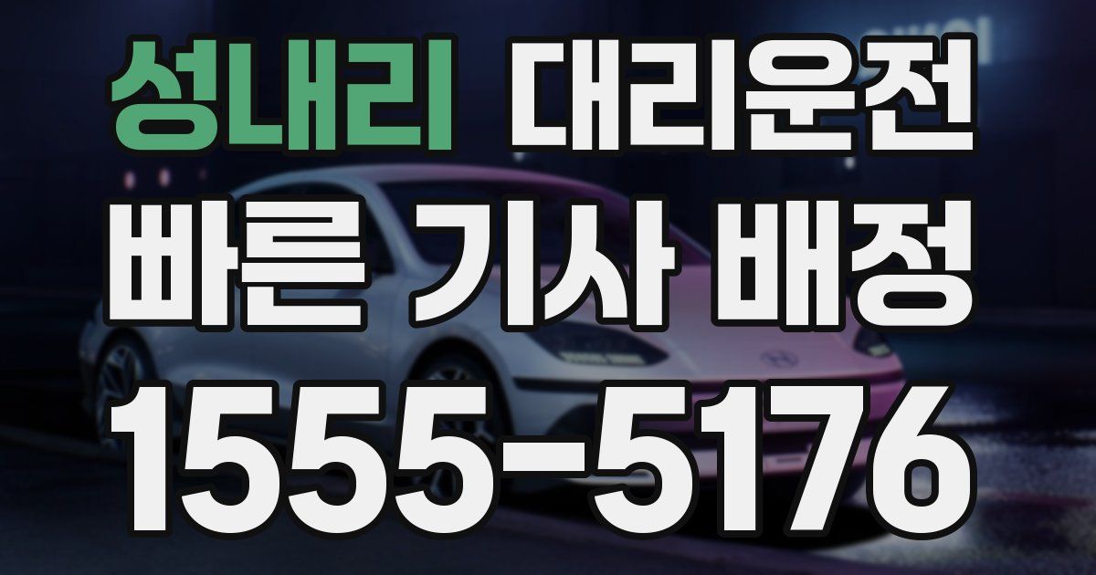 일일대리기사