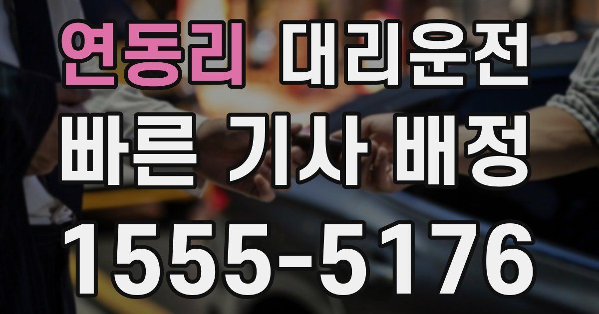 일일대리기사