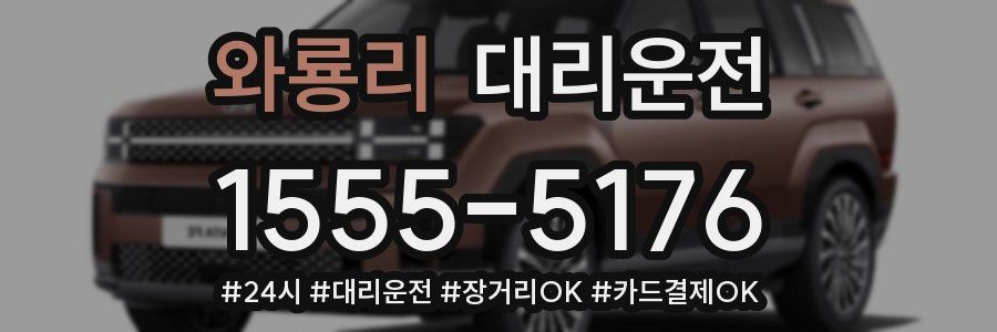 와룡리 대리운전