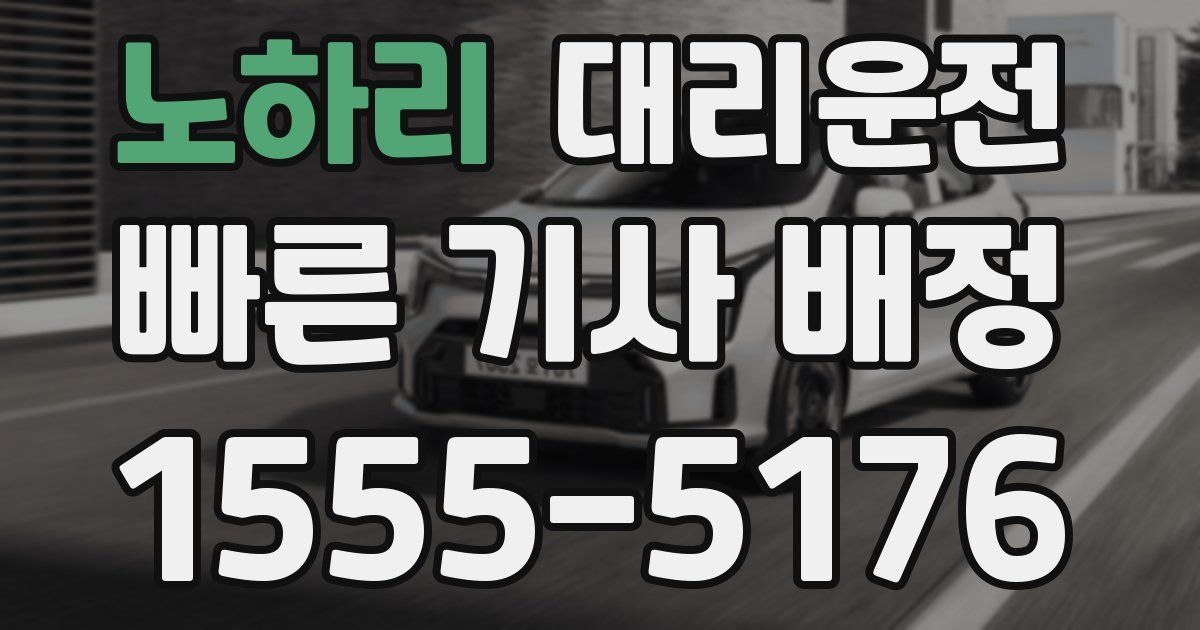 일일대리기사