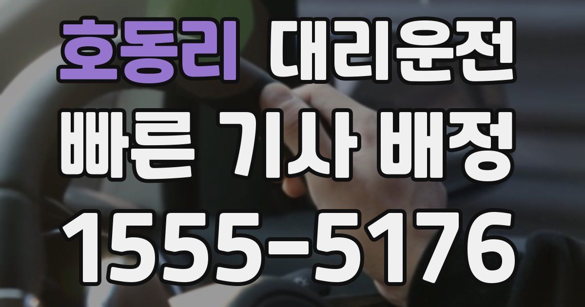일일대리기사