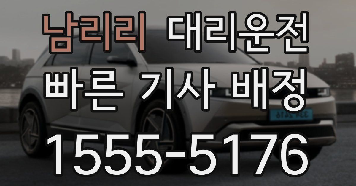 일일대리기사