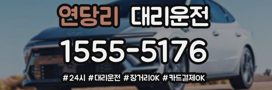 연당리 대리운전