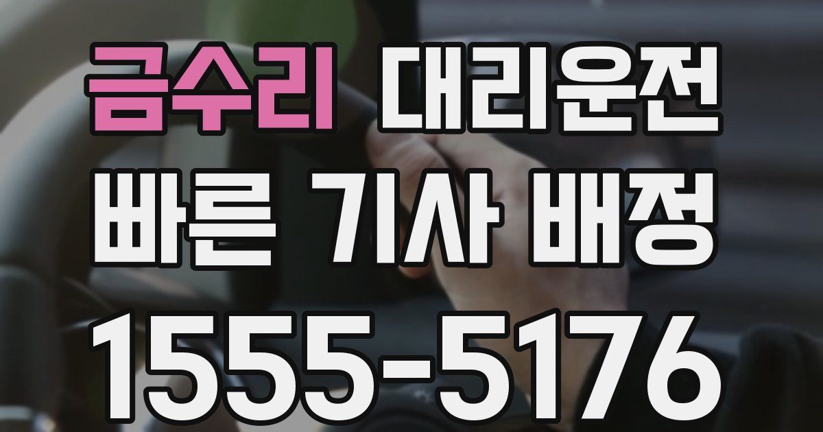 일일대리기사