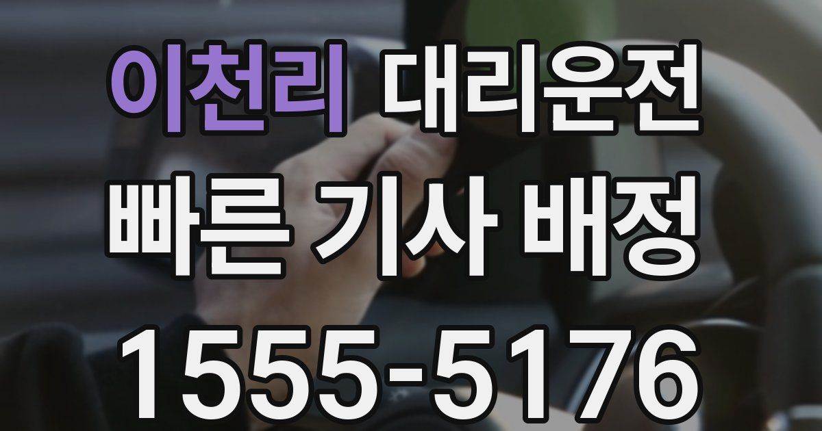 일일대리기사