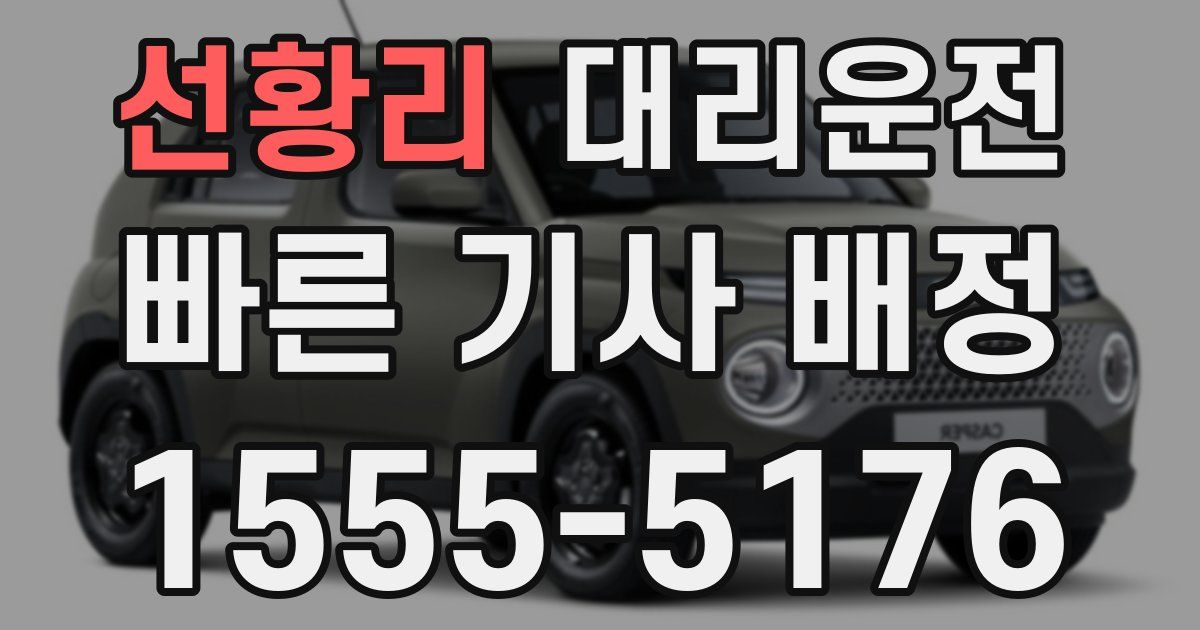 일일대리기사