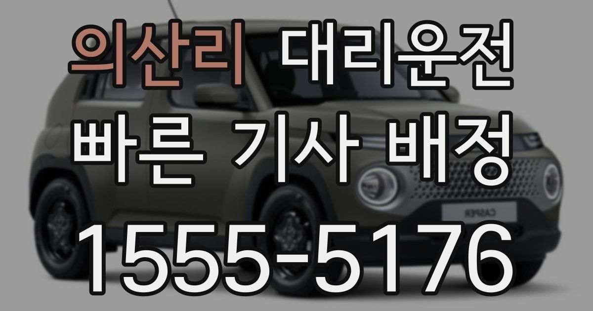 일일대리기사