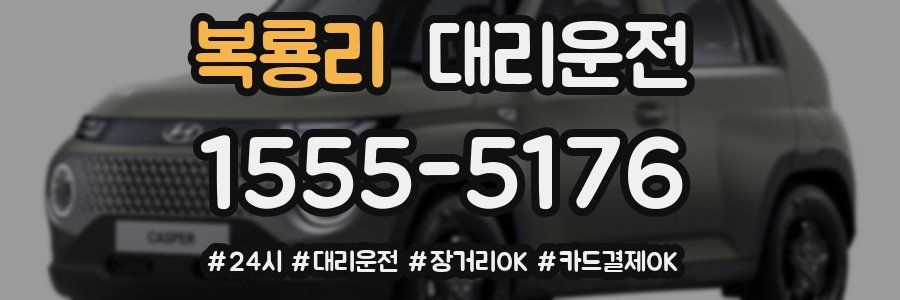 복룡리 대리운전