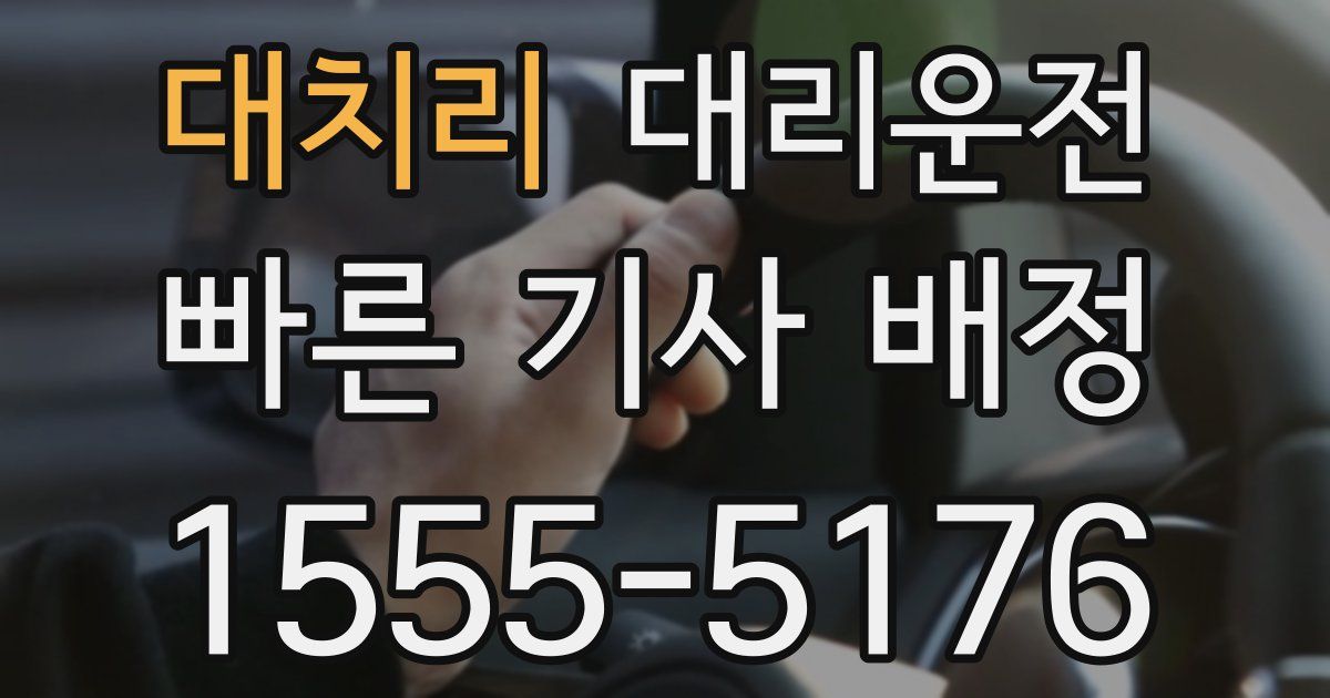 일일대리기사