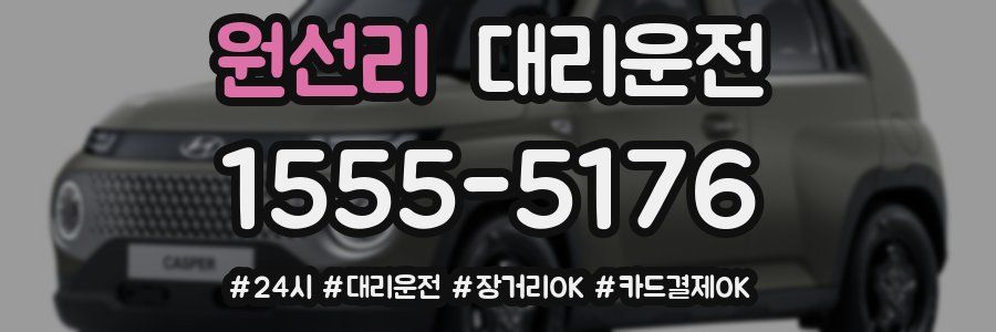 원선리 대리운전