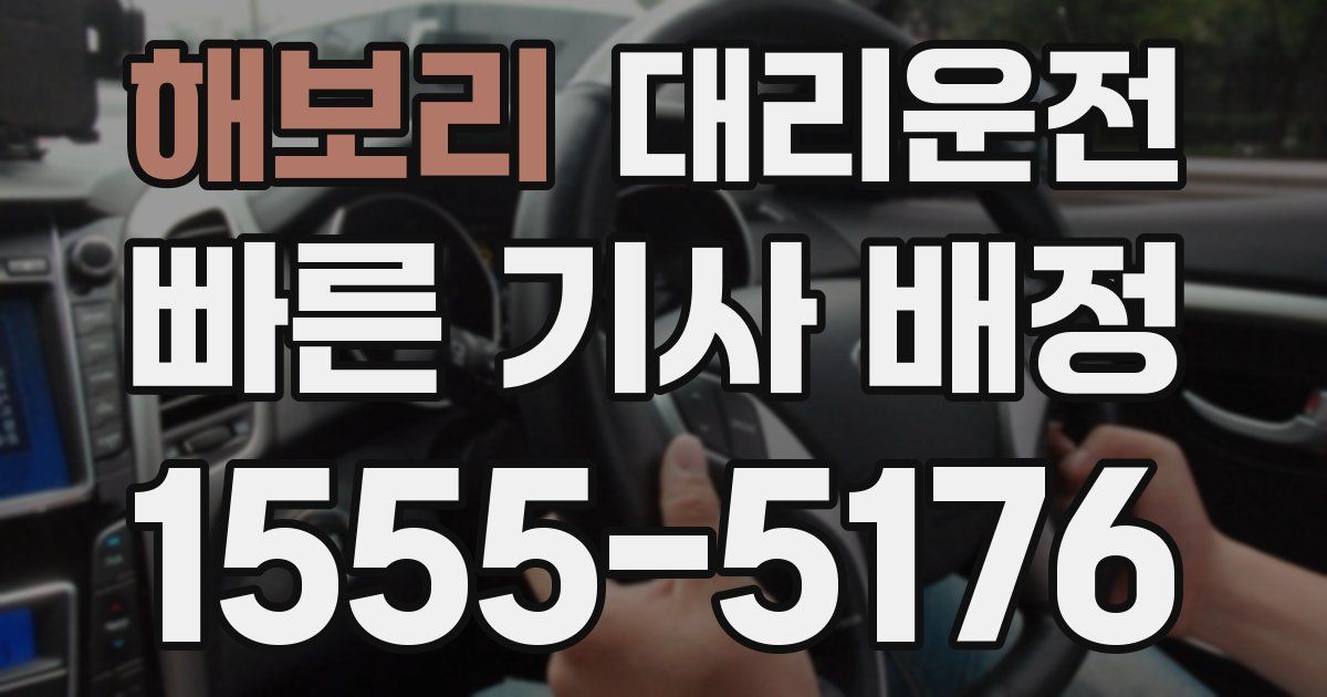 일일대리기사