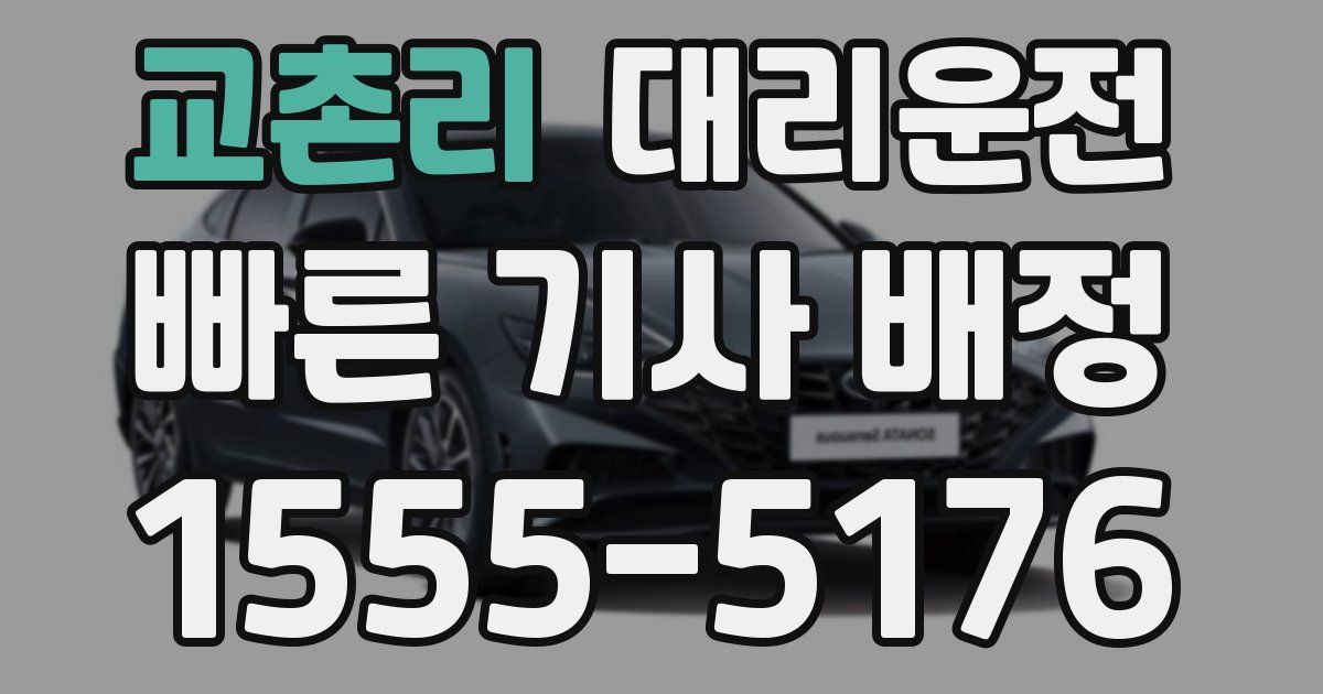 일일대리기사