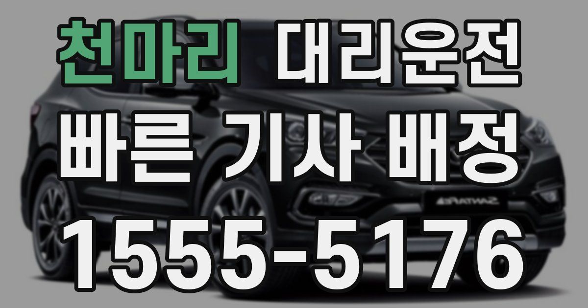 일일대리기사