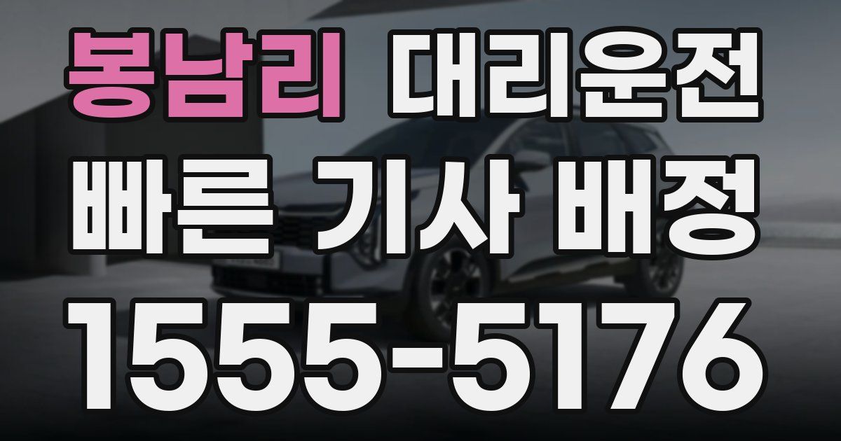 일일대리기사