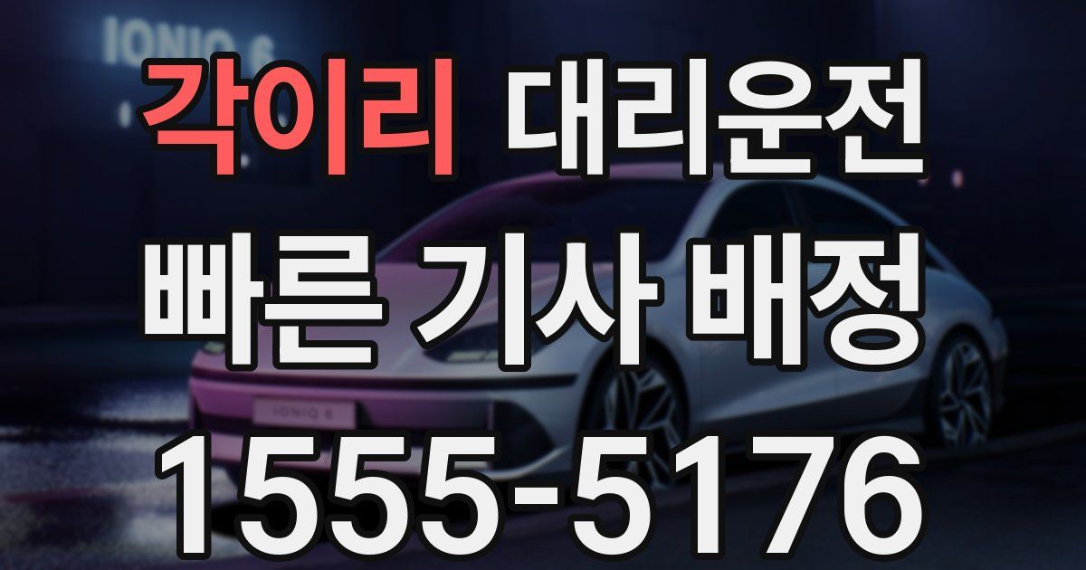 일일대리기사