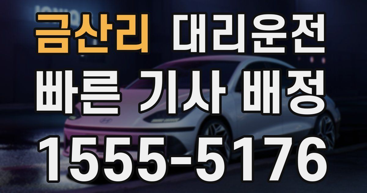 일일대리기사