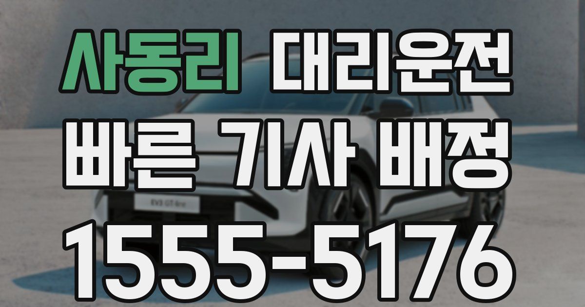 일일대리기사
