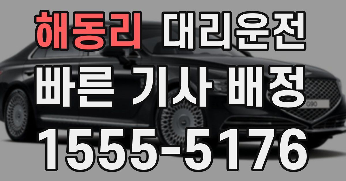 일일대리기사