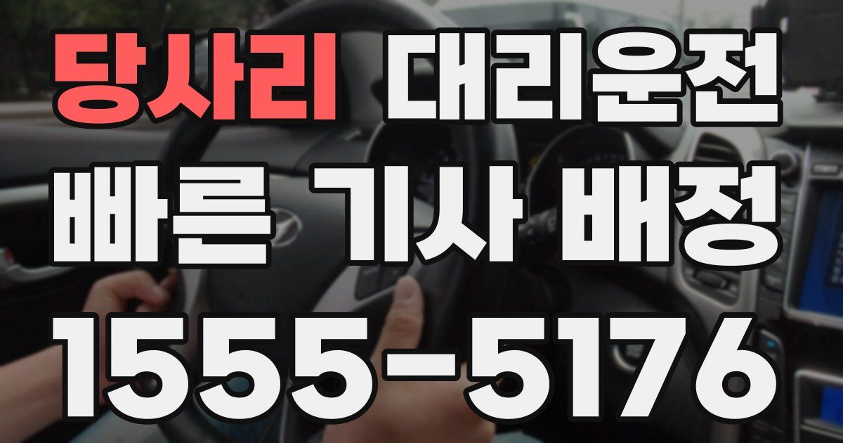 일일대리기사