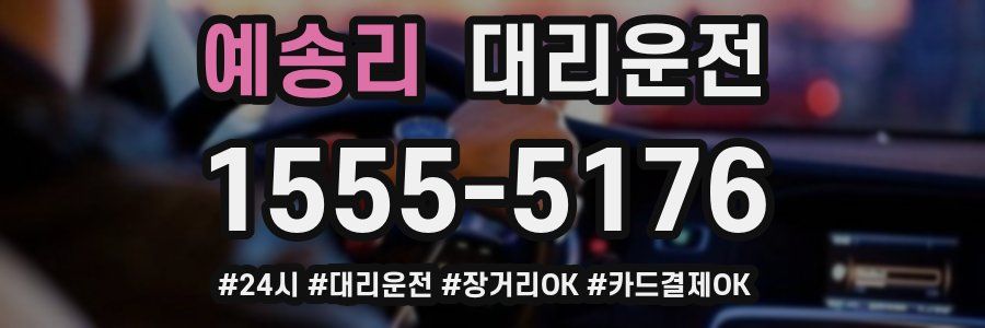 예송리 대리운전