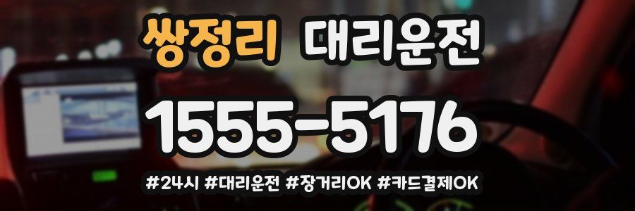 쌍정리 대리운전
