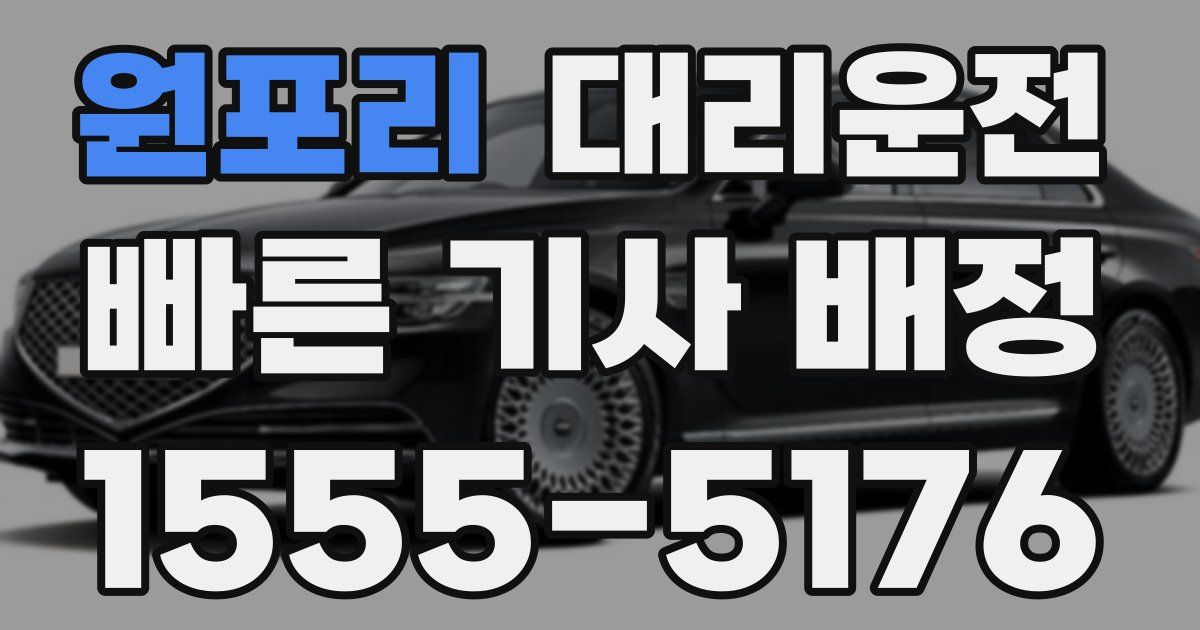 일일대리기사