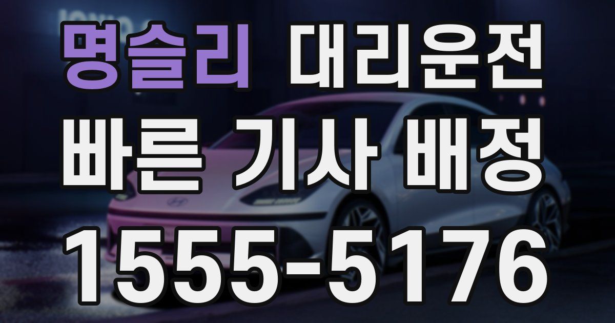 일일대리기사