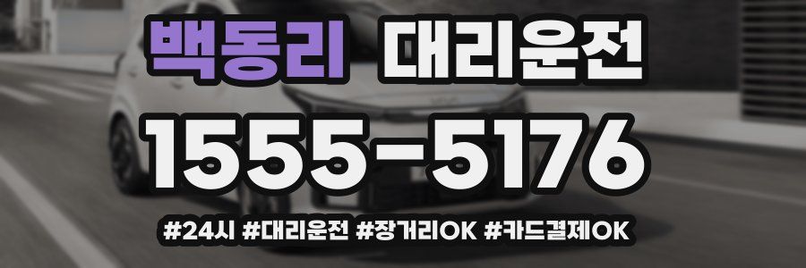 백동리 대리운전