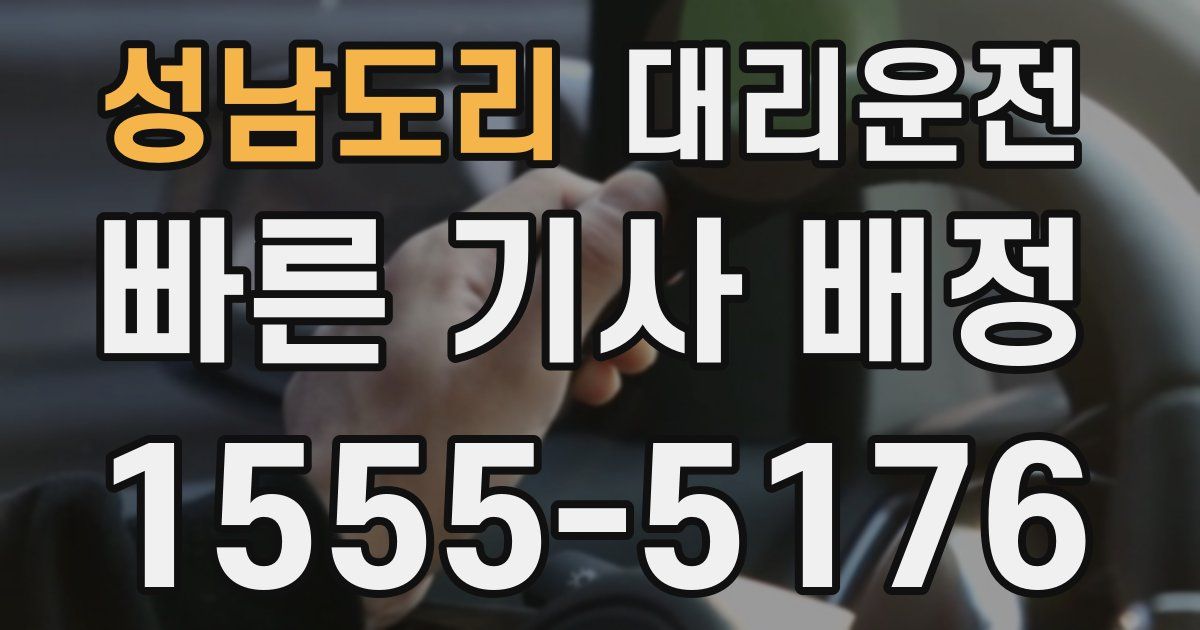 일일대리기사