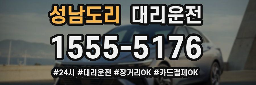 성남도리 대리운전