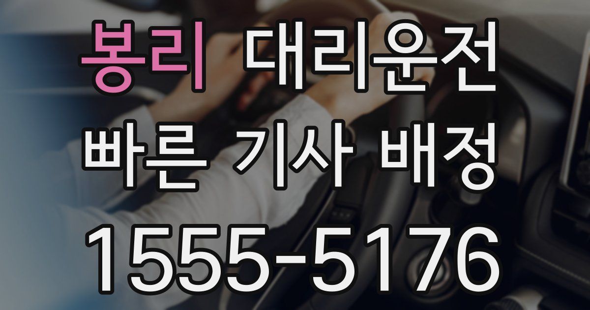 일일대리기사
