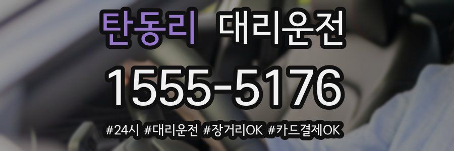 탄동리 대리운전
