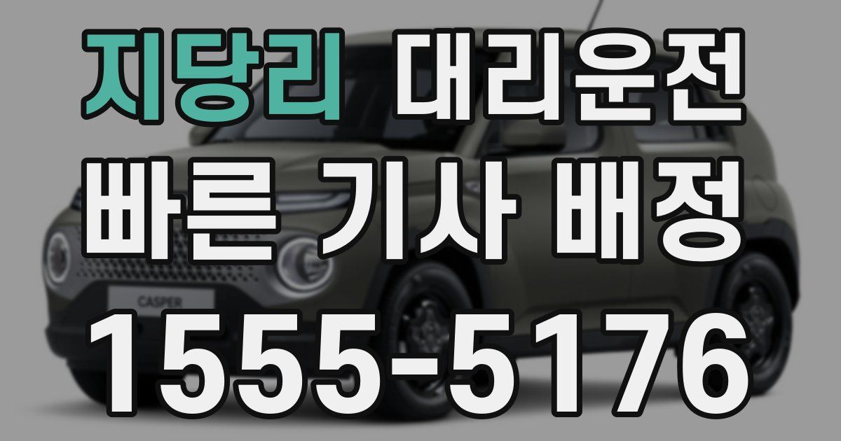 일일대리기사