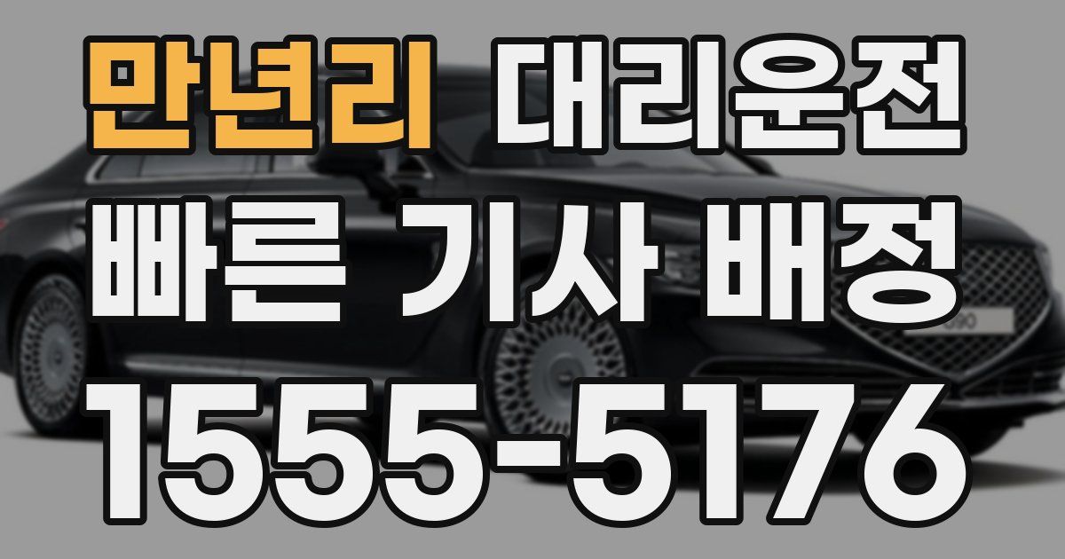 일일대리기사