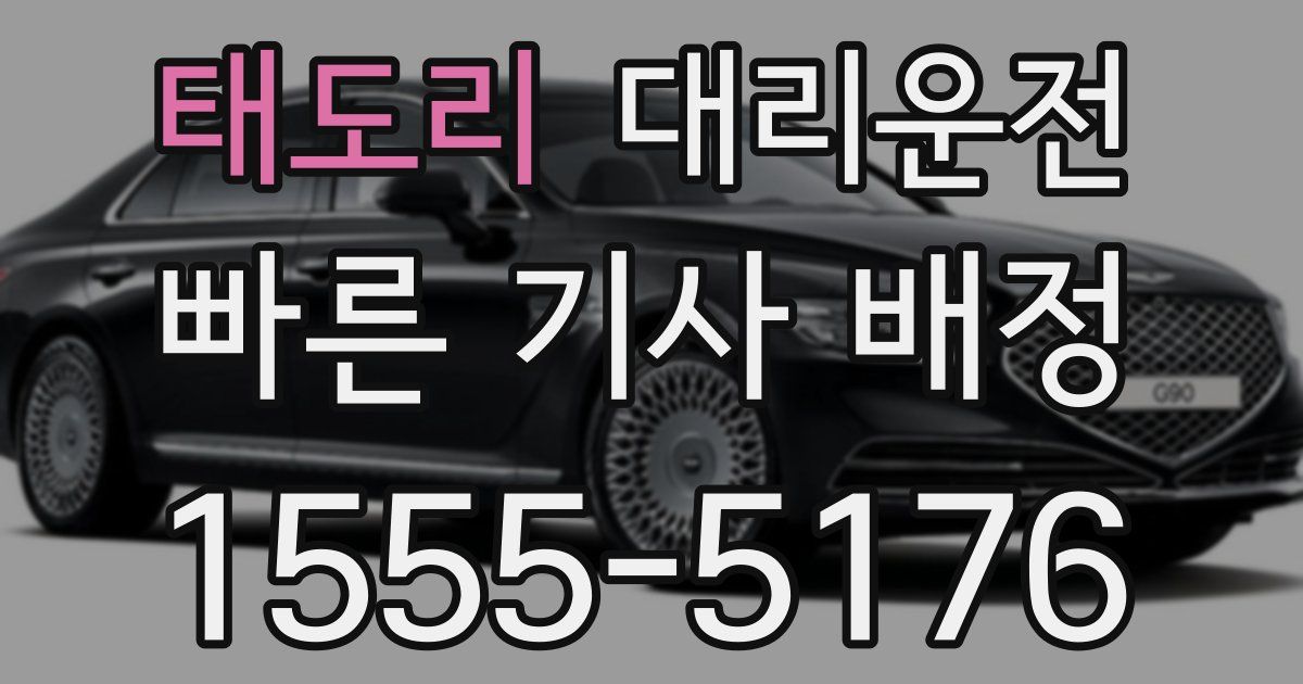 일일대리기사
