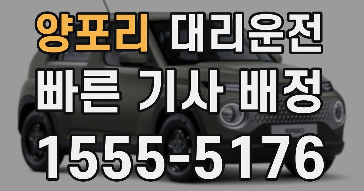 일일대리기사