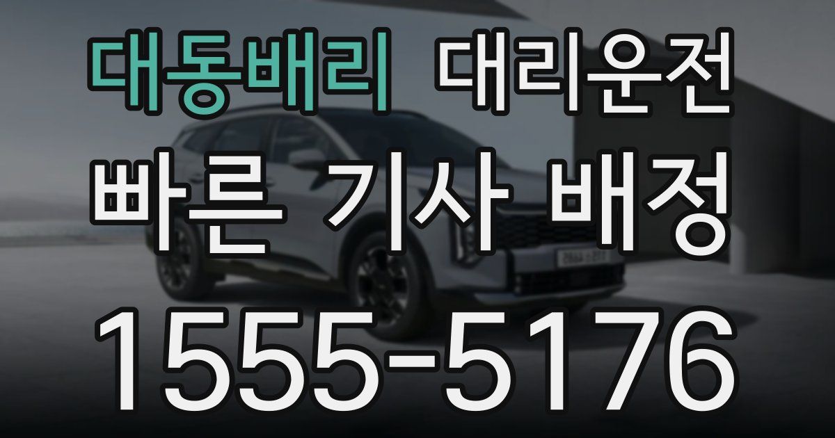 일일대리기사