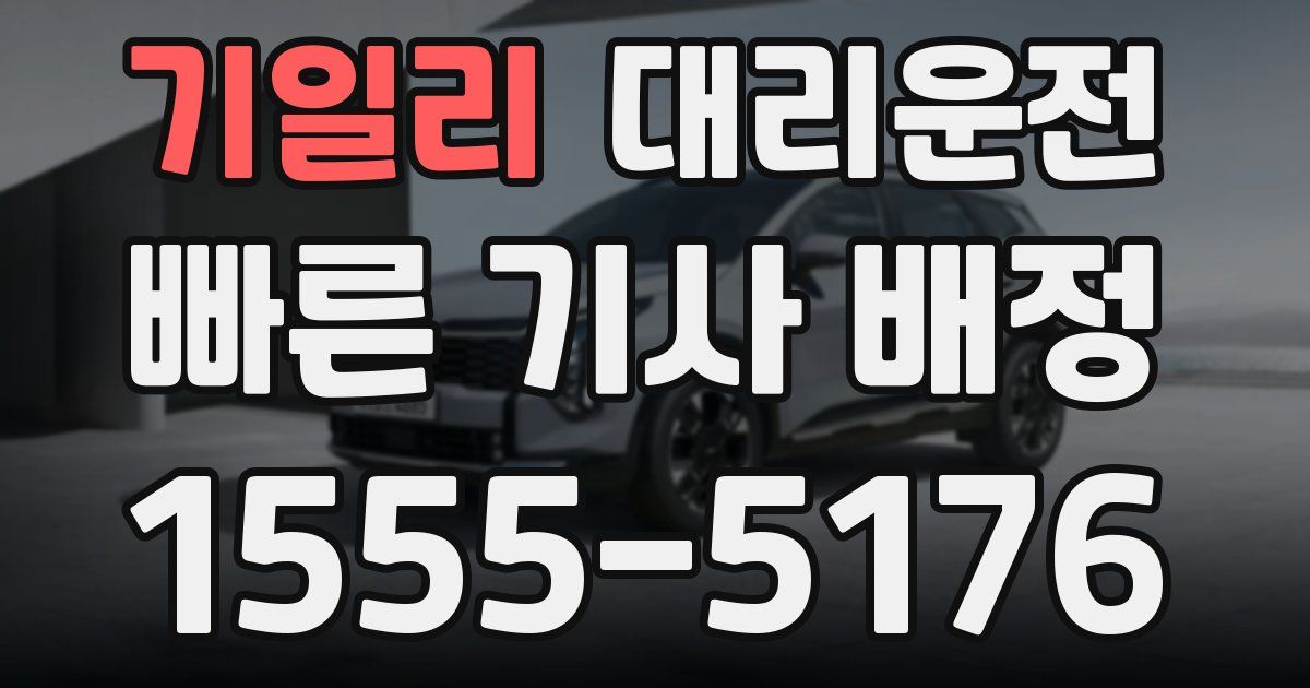 일일대리기사