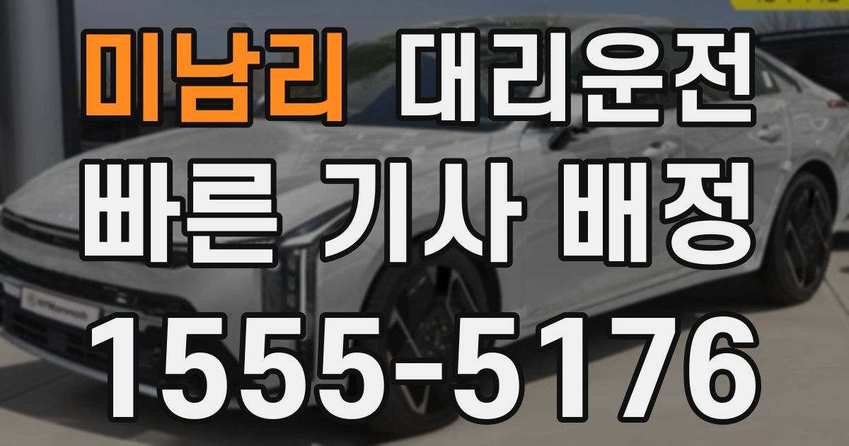 일일대리기사
