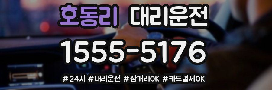 호동리 대리운전