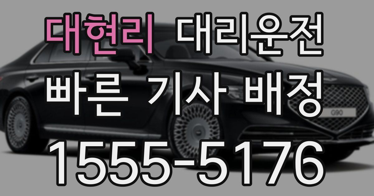 일일대리기사
