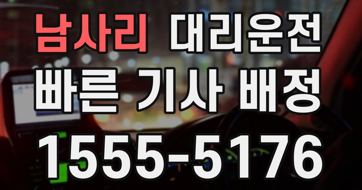 일일대리기사