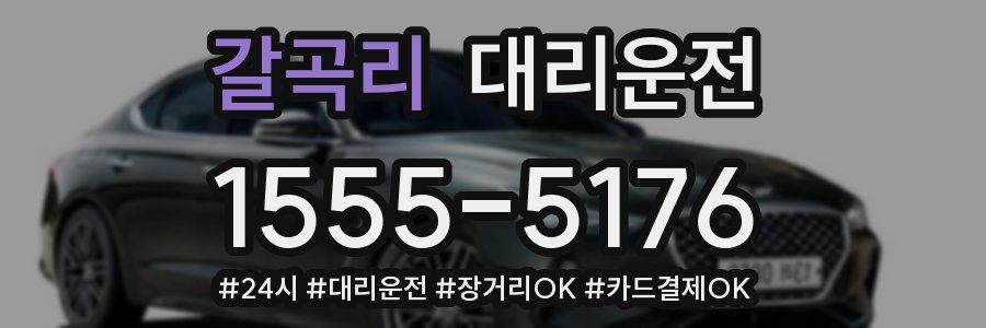 갈곡리 대리운전