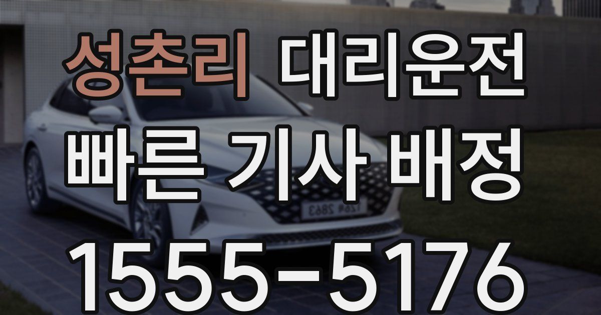 일일대리기사