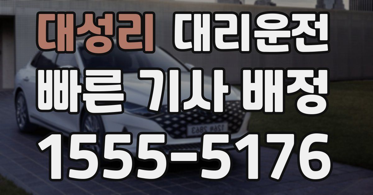 일일대리기사