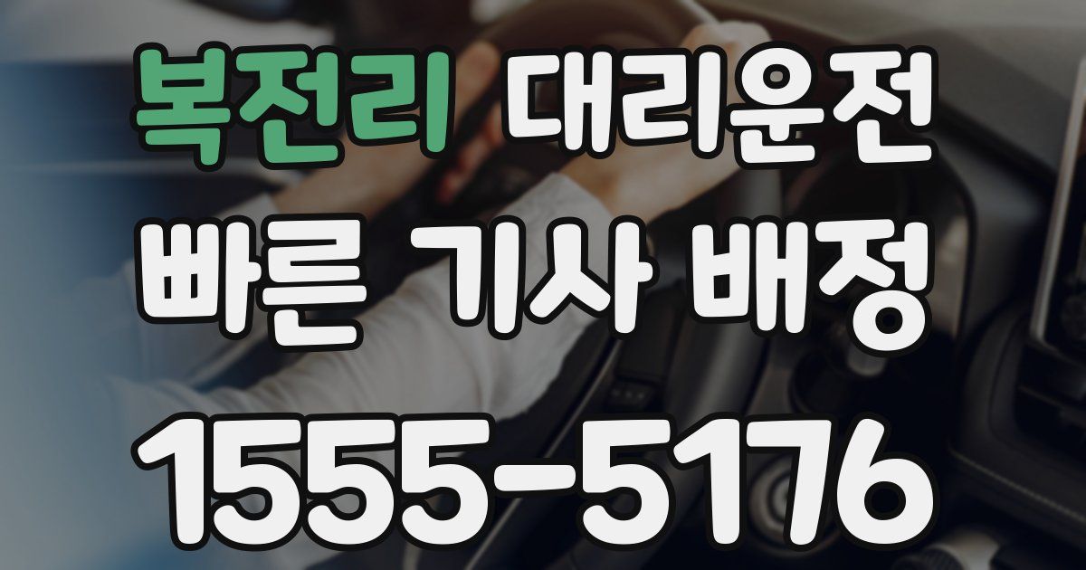 일일대리기사