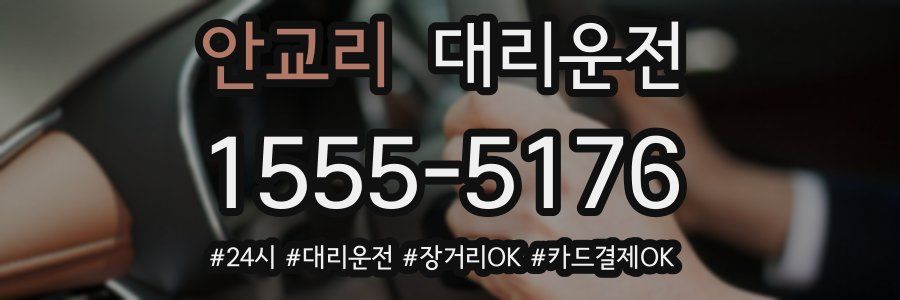 안교리 대리운전